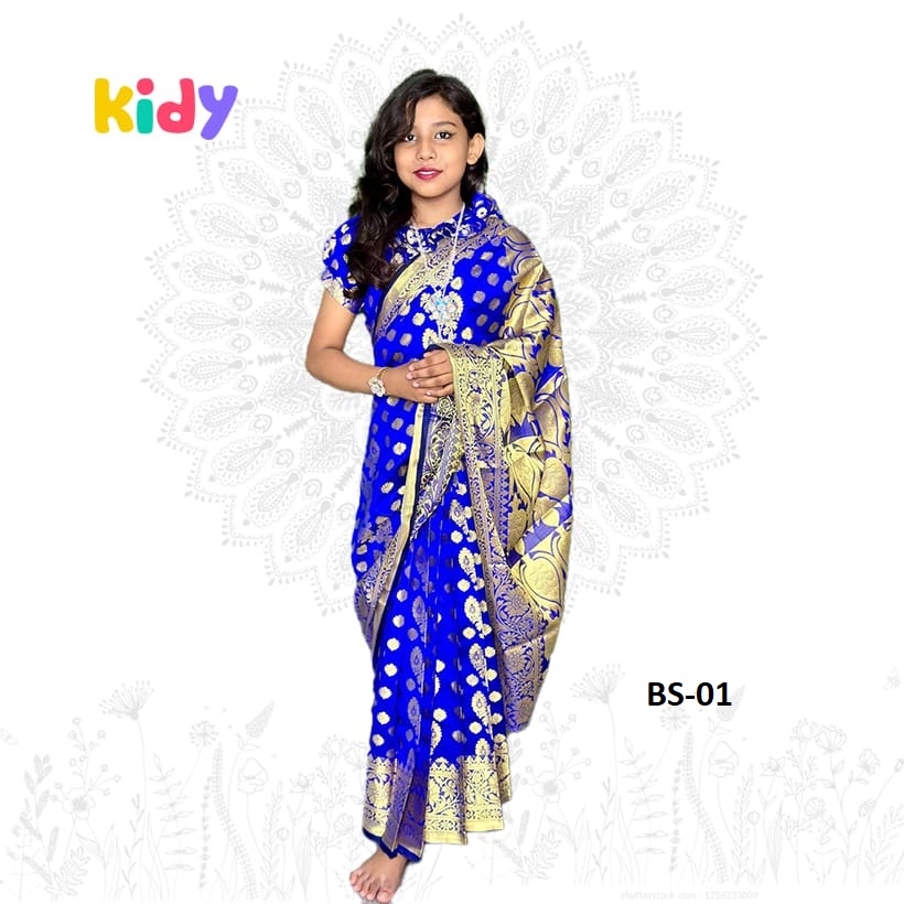 BS-01 কাতান রেডি লেহেঙ্গা শাড়ী